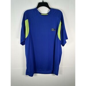 SILVER BAIT MEN'S PERFORMANCE FISHING SHIRT SHORT SLEEVE UPF50+ SIZE XL Blue